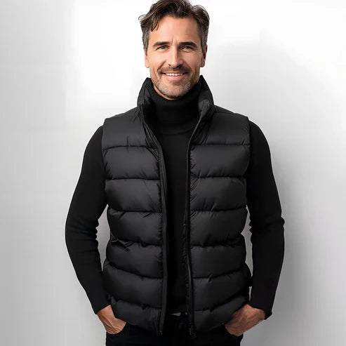 Herren Pufferweste Ärmellos Warm - IdealeKleiden