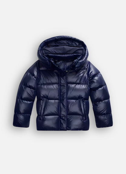 Damen Winterjacke Glänzend Isoliert