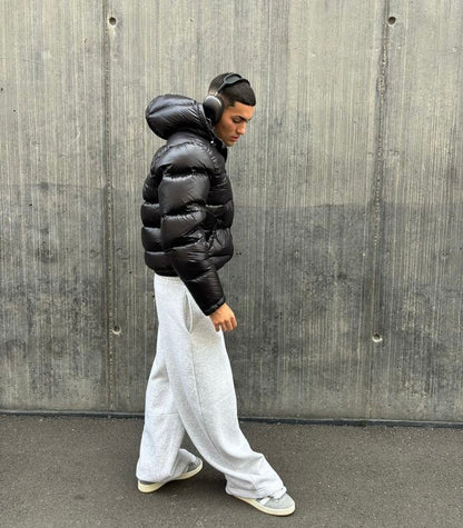Winterjacke Herren Kurz Kapuze Warm