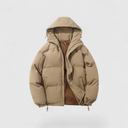 Herren Daunenparka Warm Winterjacke Kapuze