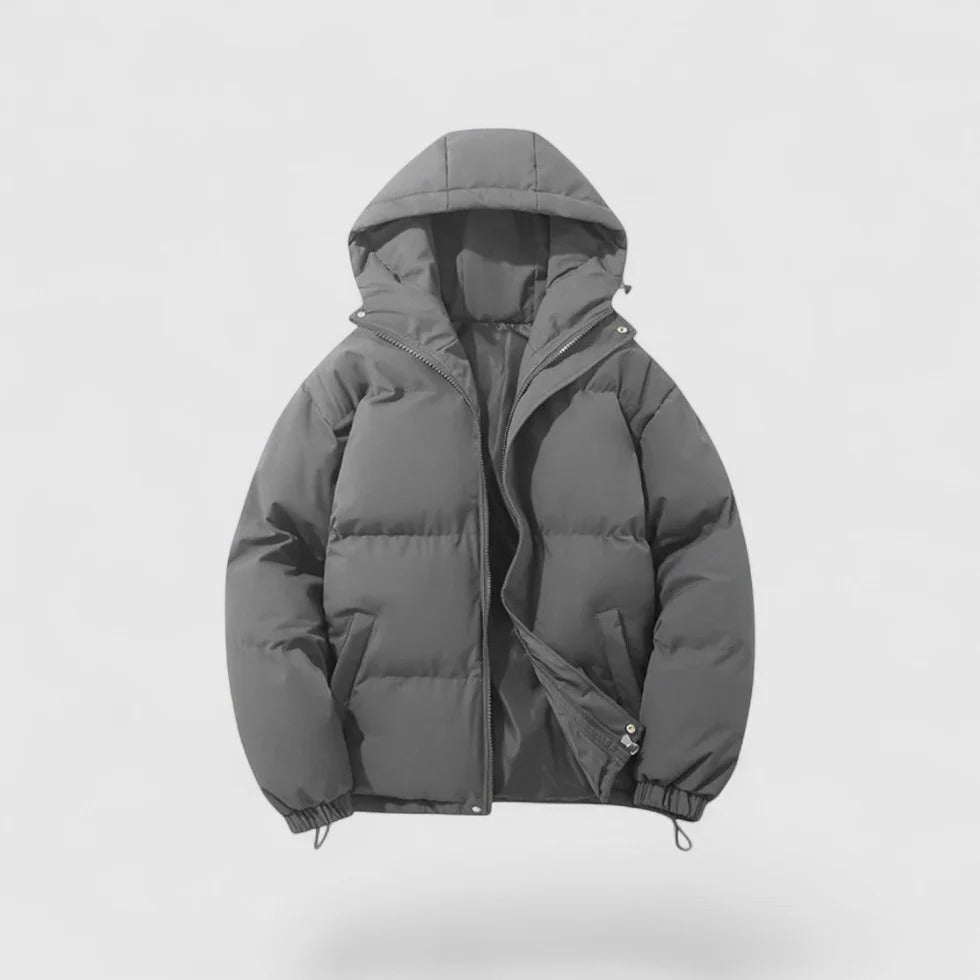 Herren Daunenparka Warm Winterjacke Kapuze