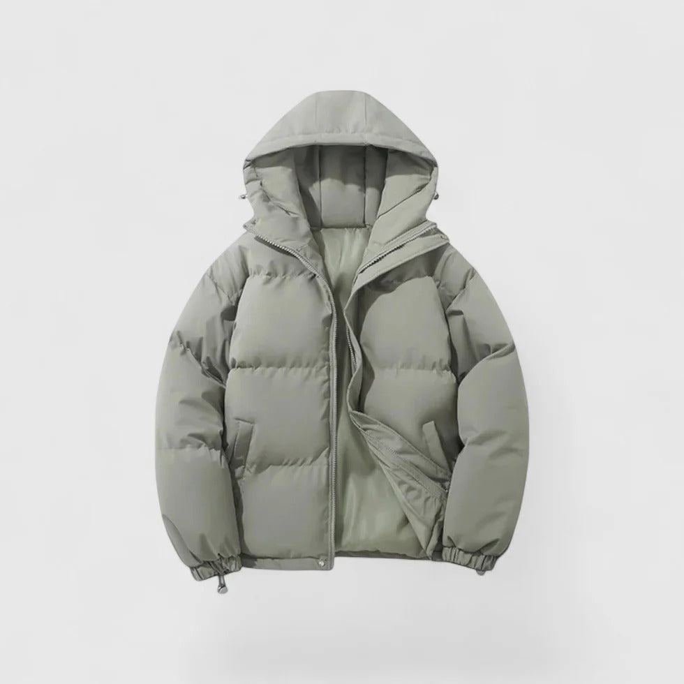 Herren Daunenparka Warm Winterjacke Kapuze