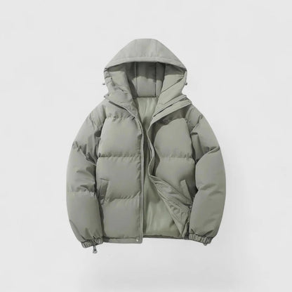 Herren Daunenparka Warm Winterjacke Kapuze