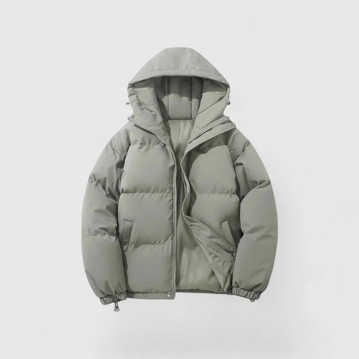 Herren Daunenparka Warm Winterjacke Kapuze
