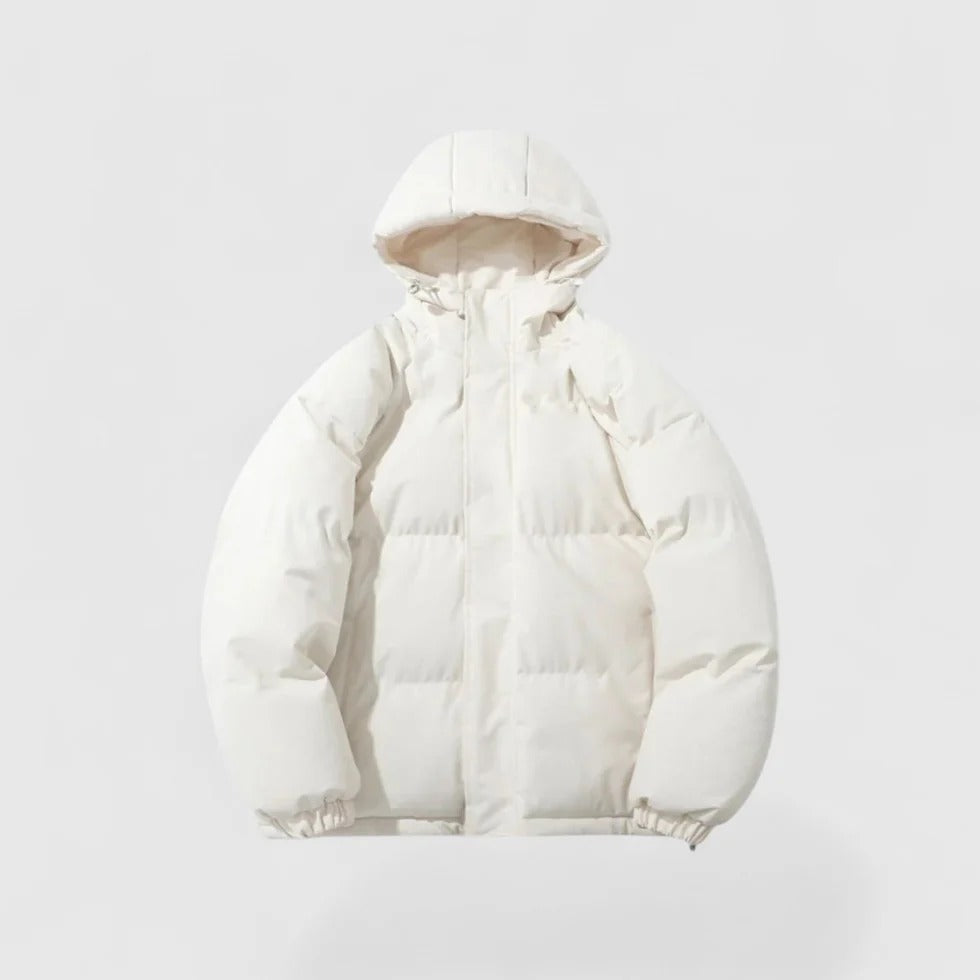 Herren Daunenparka Warm Winterjacke Kapuze