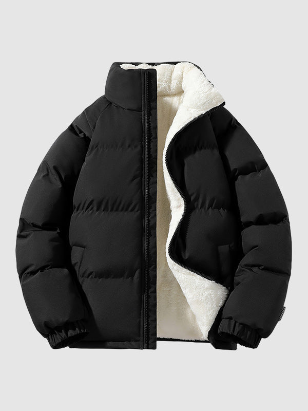 Herren Winterjacke Warm Fleece Isoliert
