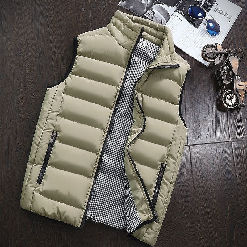 Herren Winterweste Isoliert Zip-Up Gilet