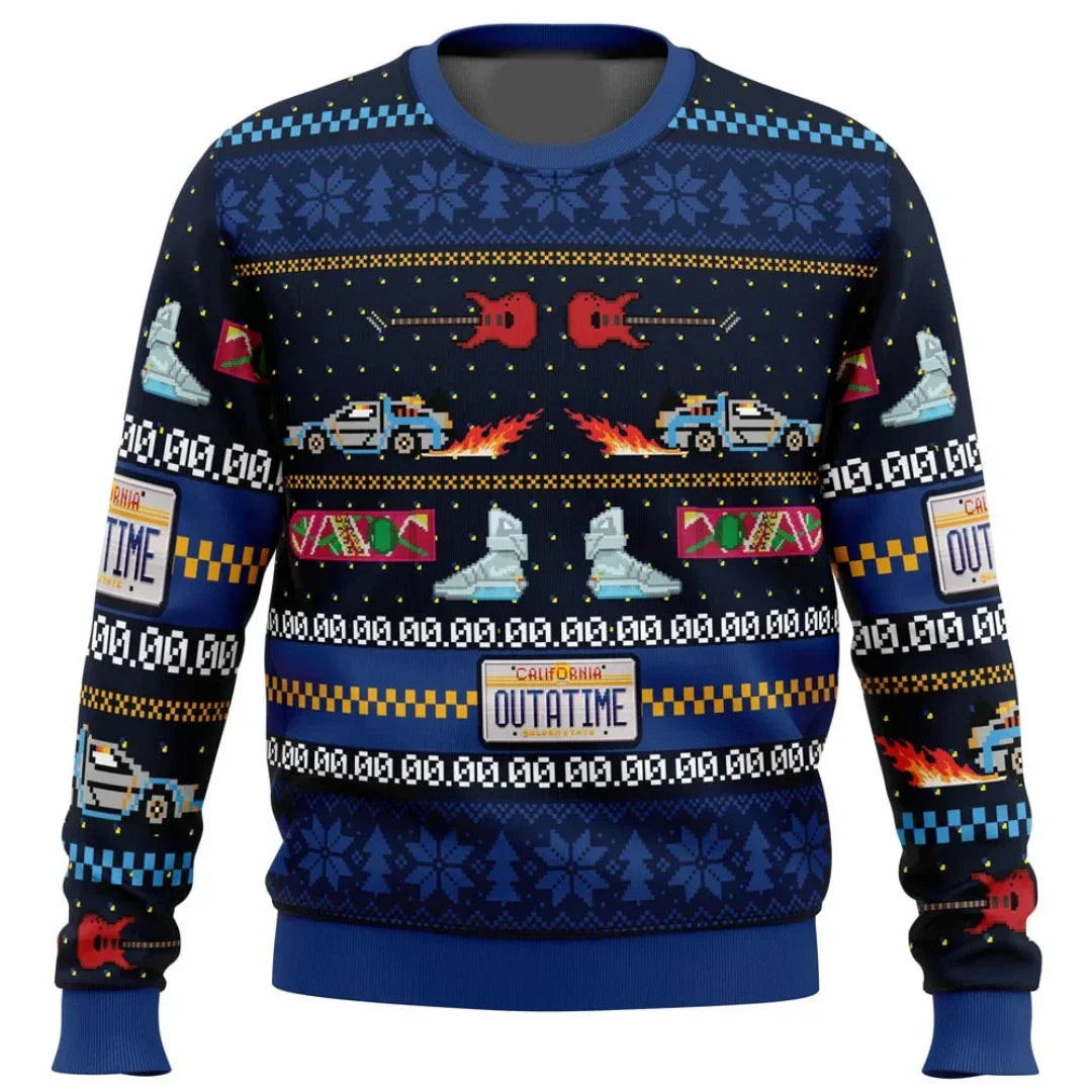 Herren Pullover Rundhals Bedruckt
