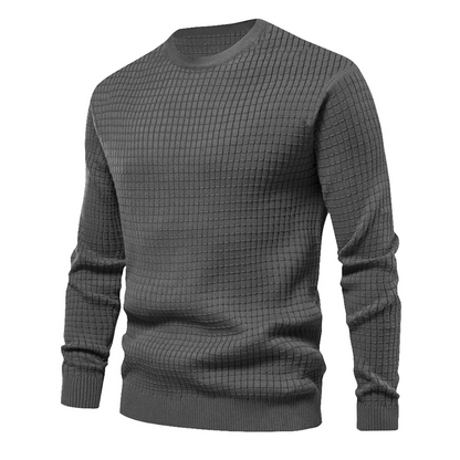 Herren Pullover Langarm Rundhals Baumwolle
