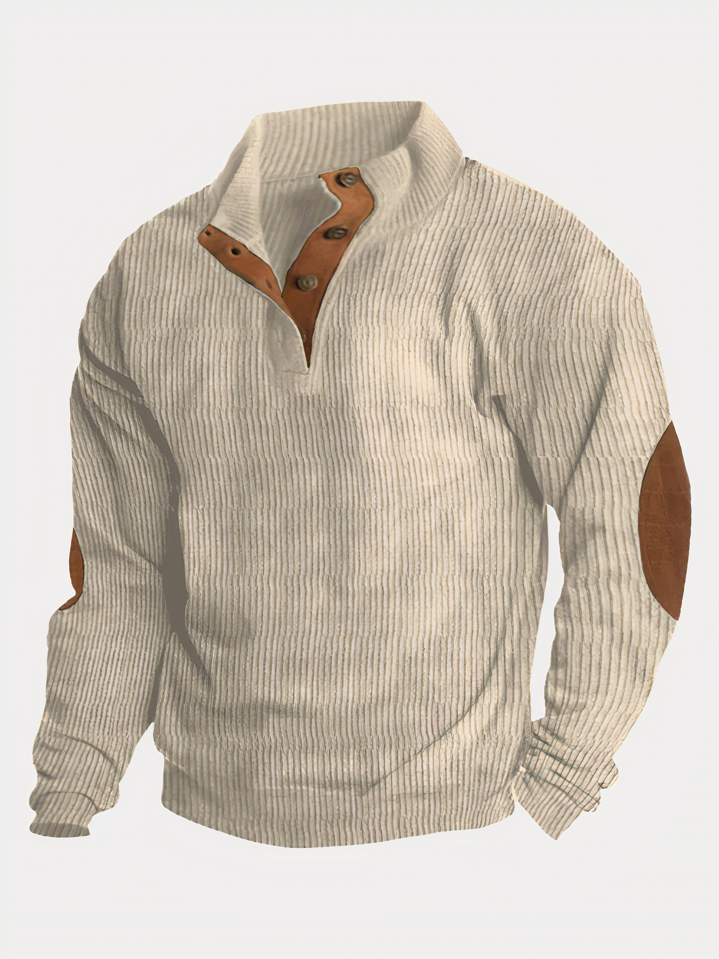 Herren Pullover Sportlich Mit Knöpfen