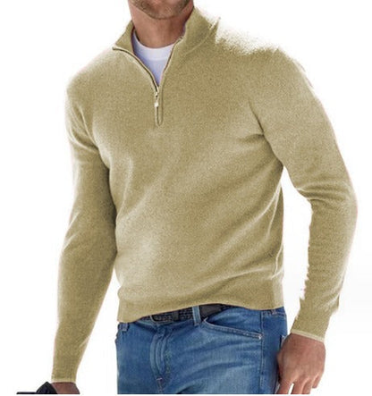 Herren Strickpullover Modern Viertel-Zipper