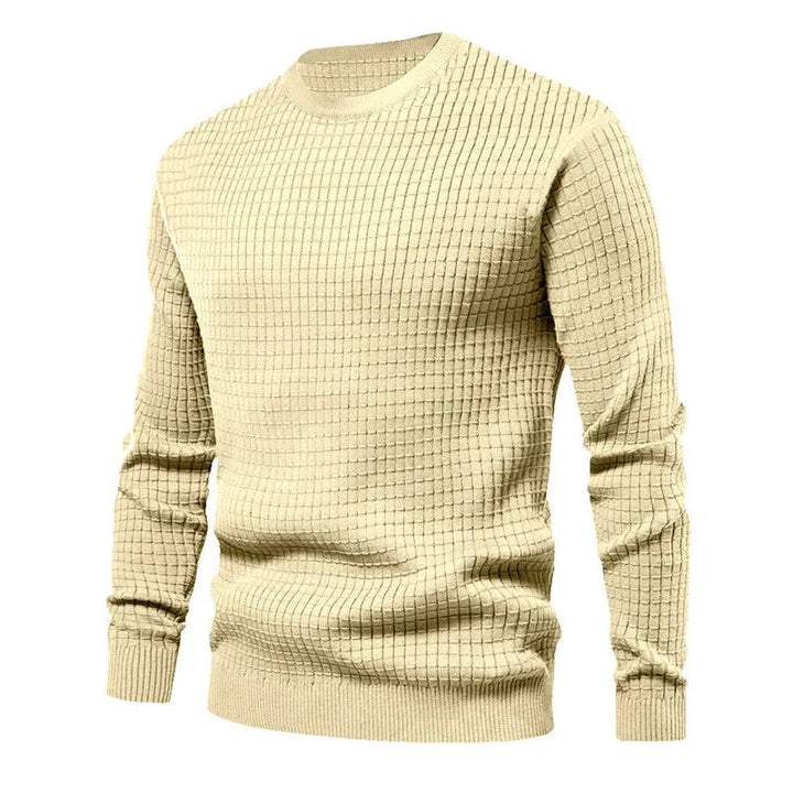 Karierte Herren Pullover Langarm