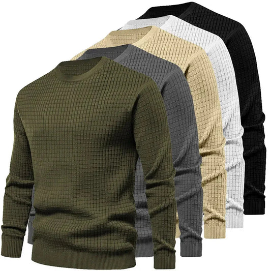 Karierte Herren Pullover Langarm - IdealeKleiden