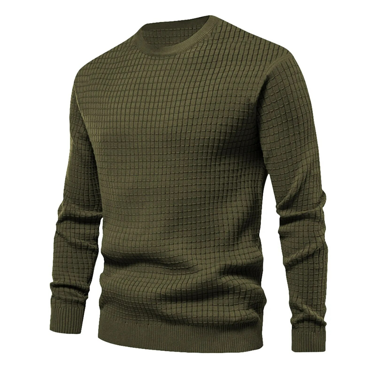 Karierte Herren Pullover Langarm