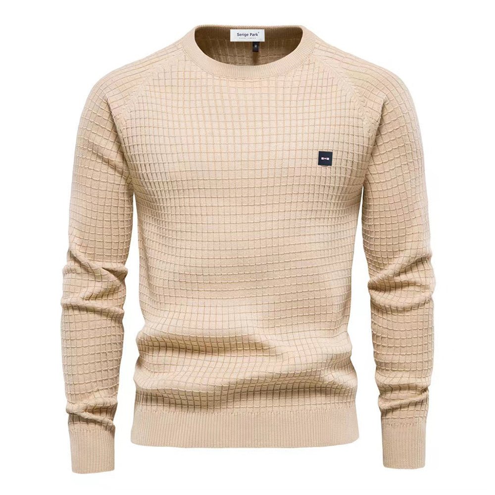 Herren Pullover Langarm Rundhals