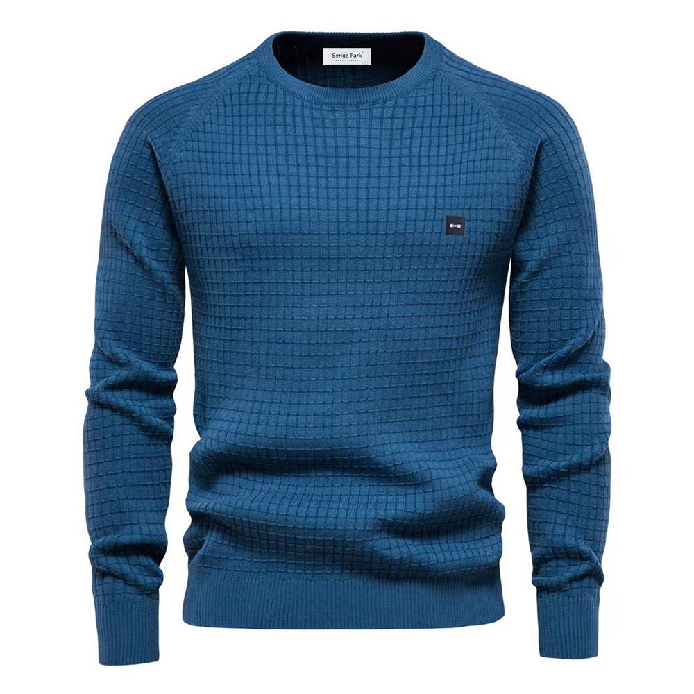 Herren Pullover Langarm Rundhals
