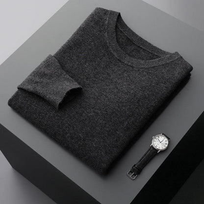 Herren Pullover Merinowolle Langarm Warm