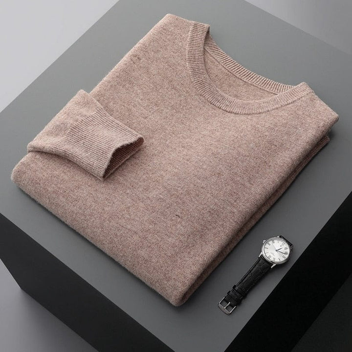 Herren Pullover Merinowolle Langarm Warm