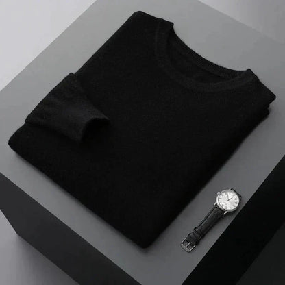 Herren Pullover Merinowolle Langarm Warm