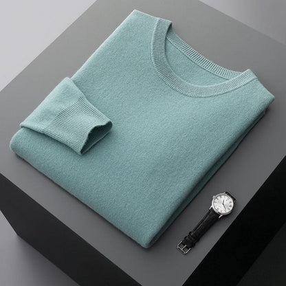 Herren Pullover Merinowolle Langarm Warm