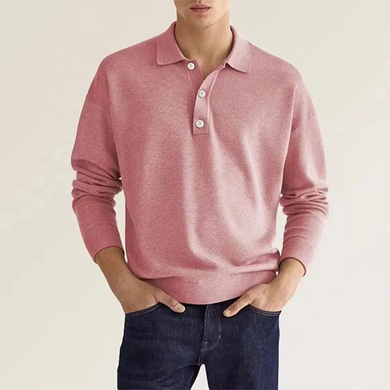 Herren Pullover Langarm Strick