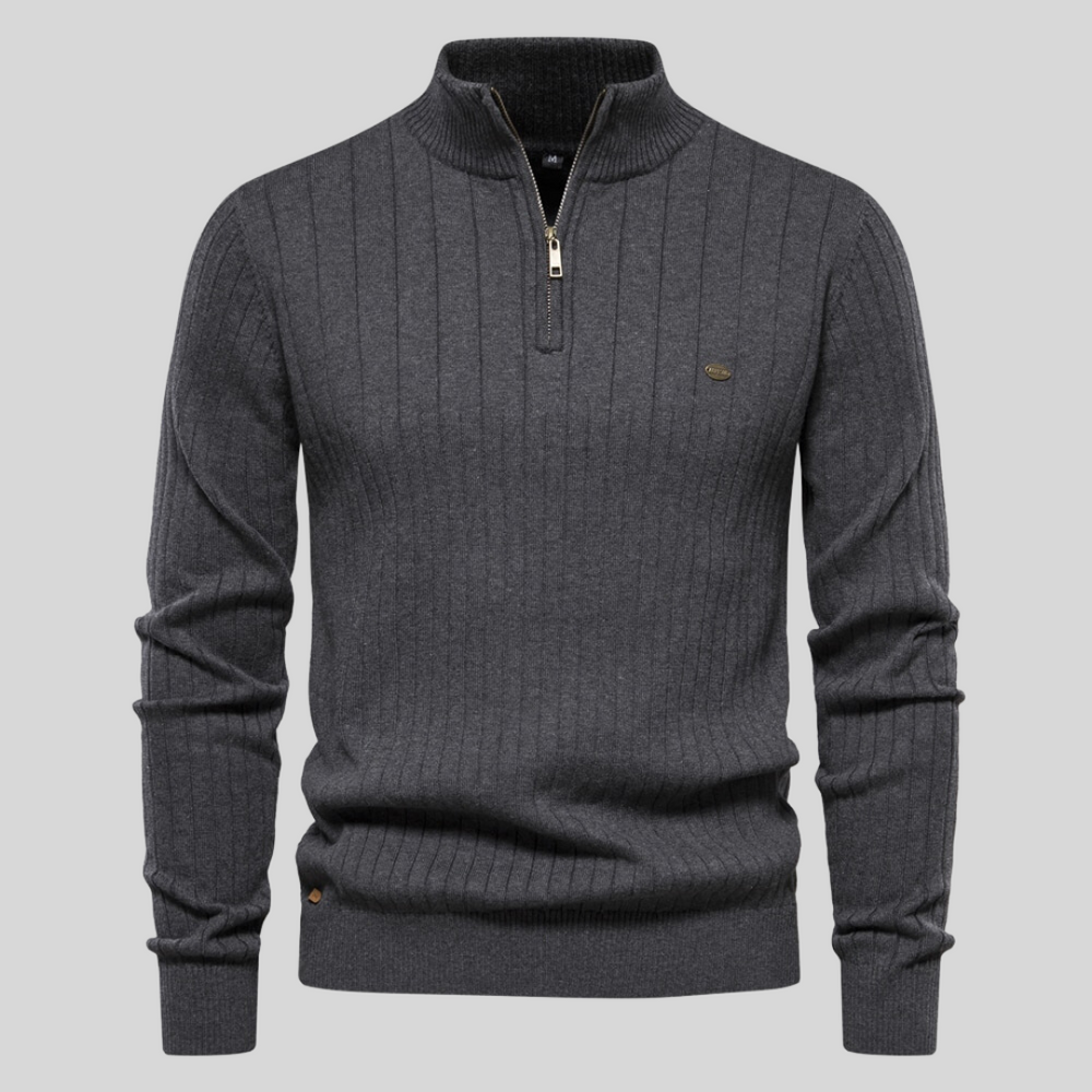 Herren Pullover Langarm Stehkragen Winter