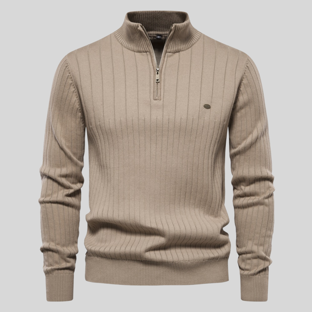 Herren Pullover Langarm Stehkragen Winter