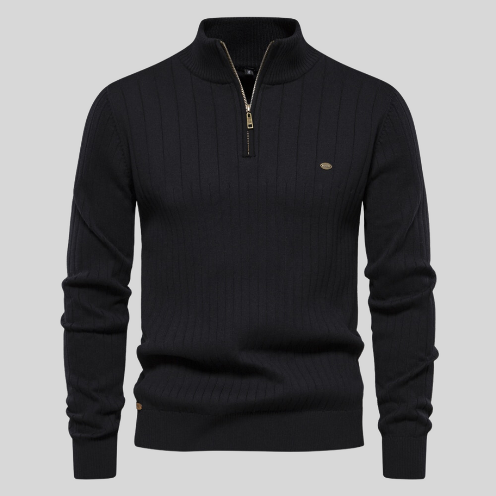 Herren Pullover Langarm Stehkragen Winter