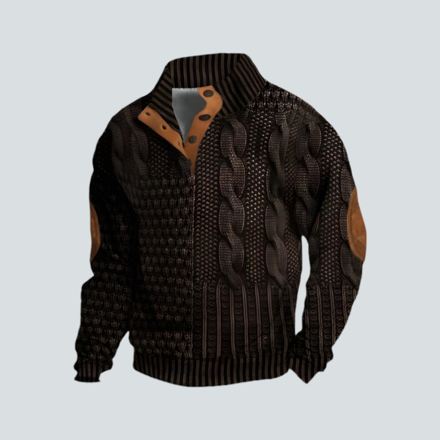 Herren Pullover Warm Bequem Lockere Passform
