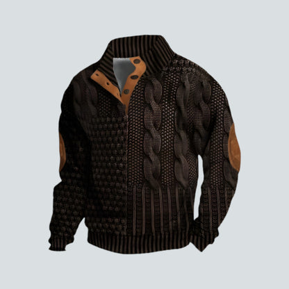Herren Pullover Warm Bequem Lockere Passform