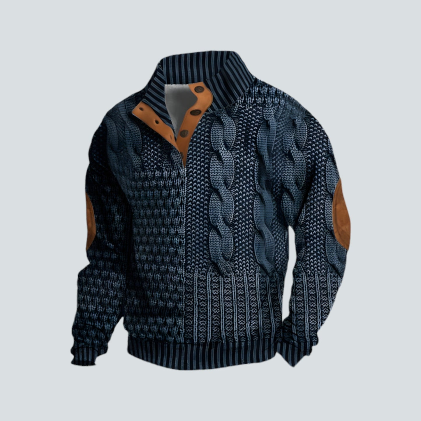 Herren Pullover Warm Bequem Lockere Passform