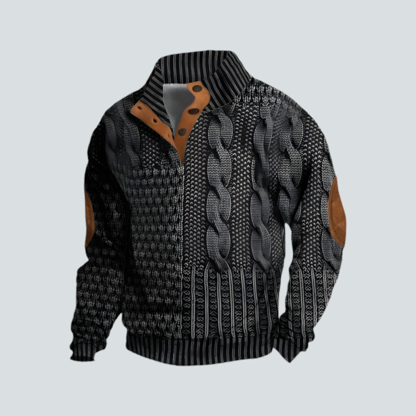 Herren Pullover Warm Bequem Lockere Passform