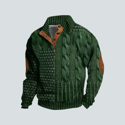 Herren Pullover Warm Bequem Lockere Passform