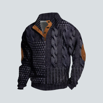 Herren Pullover Warm Bequem Lockere Passform