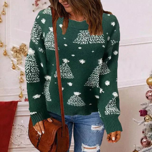 Bequemer Strickpullover Lockerer Style - IdealeKleiden
