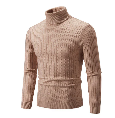 Herren Rollkragenpullover Warm Winter