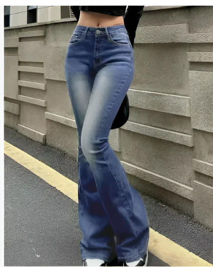 Schlanke Damen-Jeans Hochgeschnitten Slimfit - IdealeKleiden