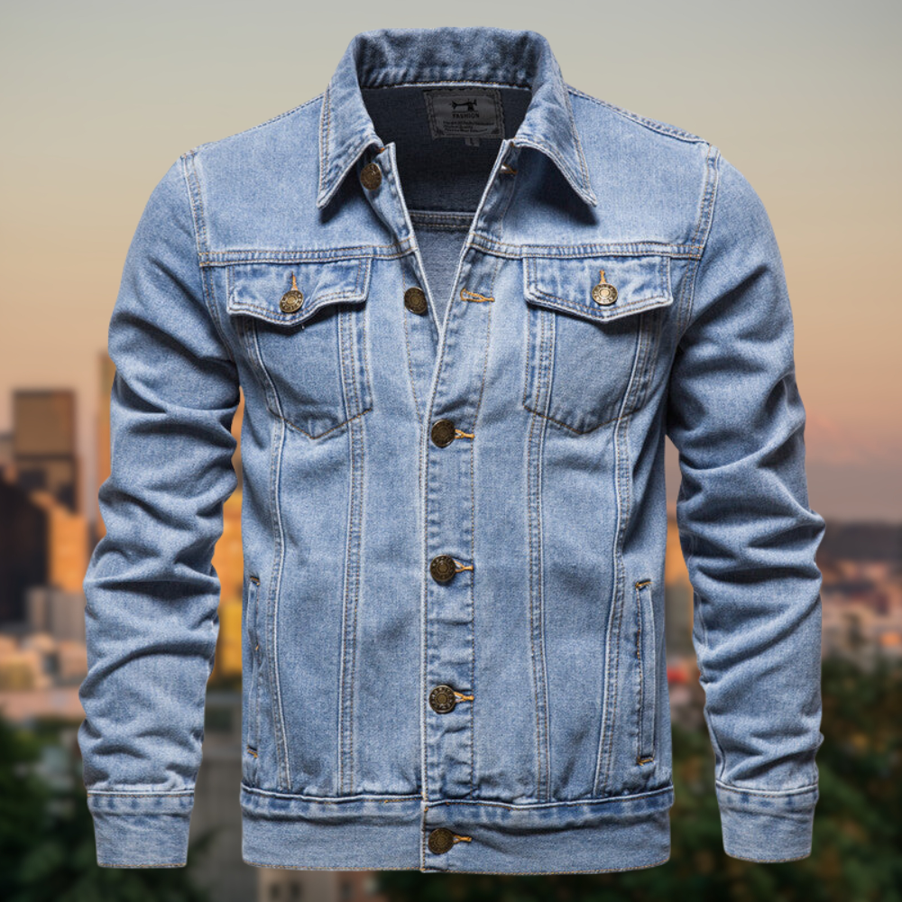 Moderne Jeansjacke Klassisches Stylish Design