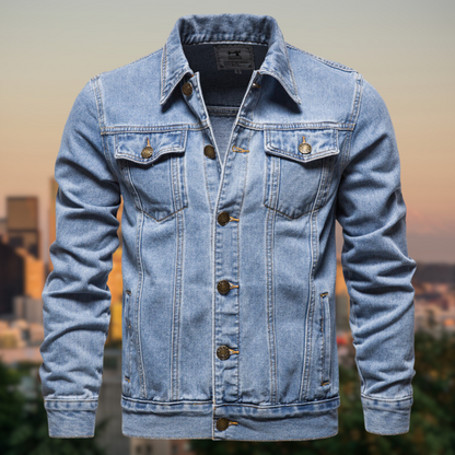 Moderne Jeansjacke Klassisches Stylish Design
