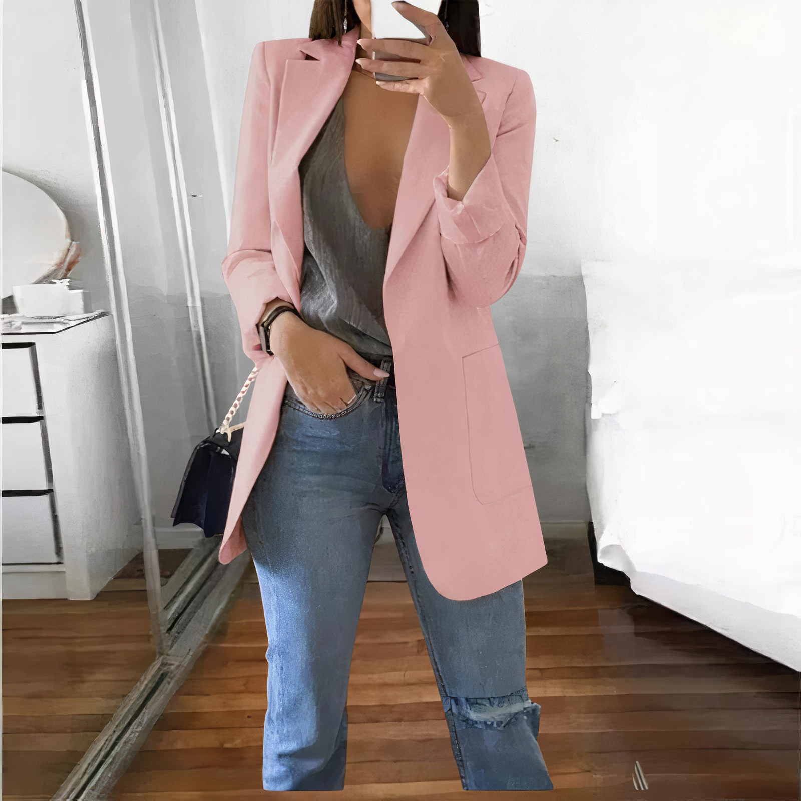 Eleganter Damenblazer Raya Stilvolle Jacke - IdealeKleiden