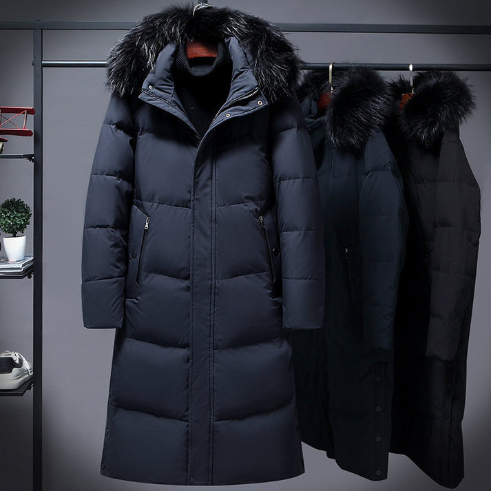Damen Winterjacke Lang Schwarz Elegante