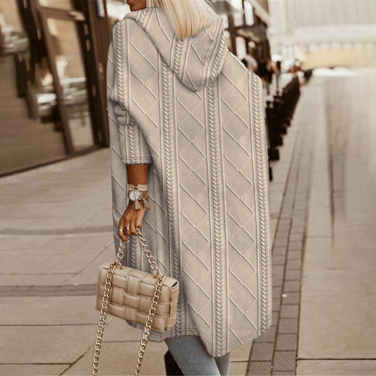 Herbstjacke Damen Elegant Kapuze - IdealeKleiden