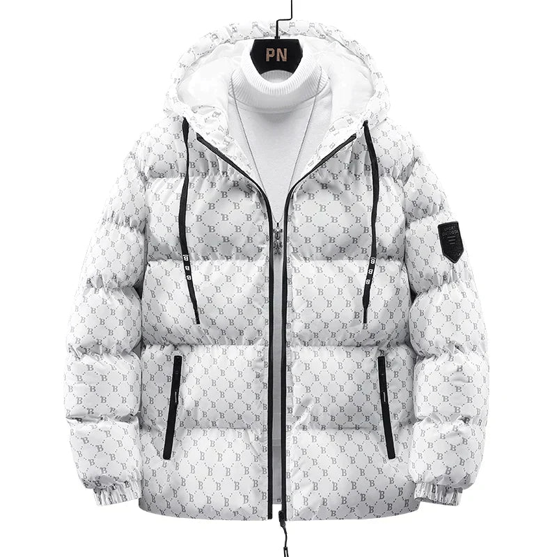Stilvolle Baumwolle Jacke mit Coolen Buchstaben - IdealeKleiden
