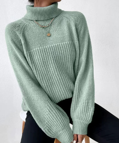 Weicher Damen Pullover Rollkragen Warm