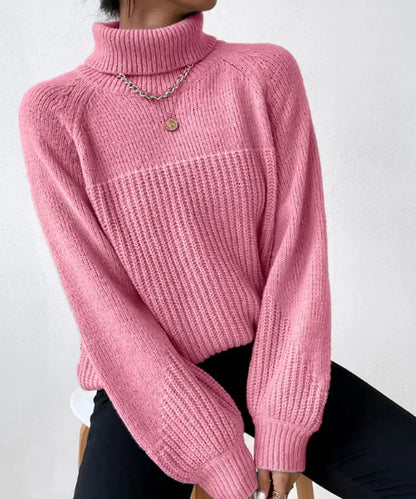 Weicher Damen Pullover Rollkragen Warm