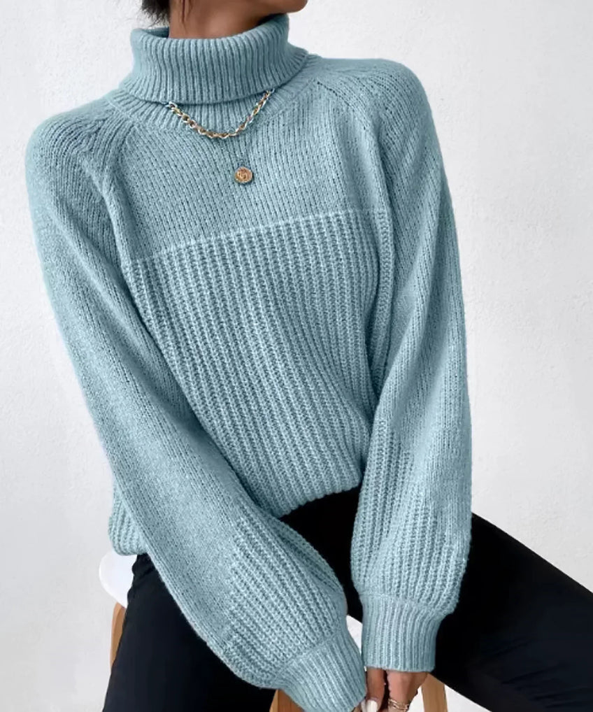 Weicher Damen Pullover Rollkragen Warm
