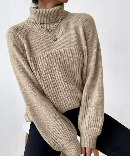 Weicher Damen Pullover Rollkragen Warm