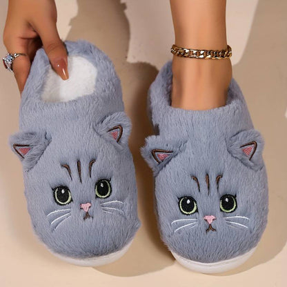 Weiche Katzen Pantoffeln für Damen