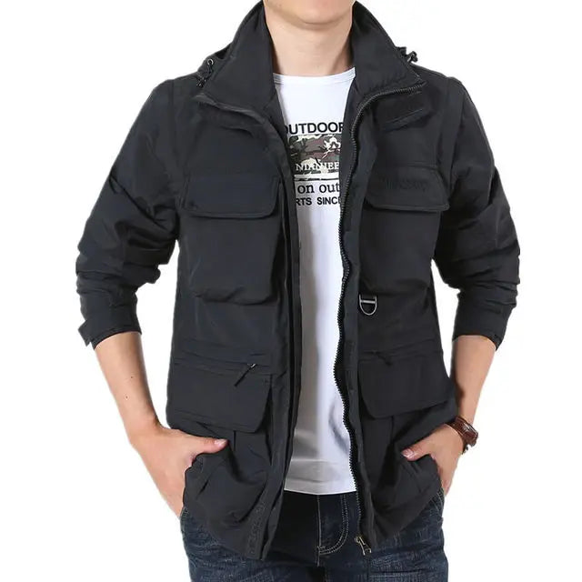 Herren Herbstjacke Wasserdicht Winddicht