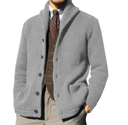 Herren Steppjacke Klassisches Design Knöpfe